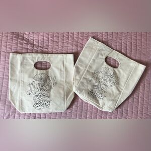 Organic Cotton Mart Canvas Lunch Bag - Set of 2 - BOTH ARE NEW, WITHOUT TAGS